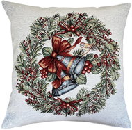 Home of Christmas Tapestry Christmas pillowcase with motif Christmas wreath 45 × 45 cm - Pillowcase