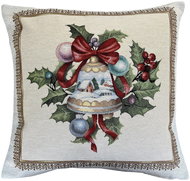 Home of Christmas Tapestry Christmas pillowcase with Christmas bell motif 45 × 45 cm - Pillowcase