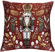 Home of Christmas Jacquard Christmas pillowcase with Nutcracker motif 50 × 50 cm - Pillowcase