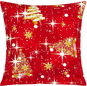 BELLATEX Povláček VÁNOCE 45 × 45 cm 55/126 vánoční stromek zlatý - Povlak na polštář
