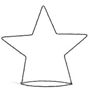 Home Styling Collection Simple wire figure with LED decoration, 34 cm - Christmas Decoration
