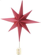 Home Styling Collection Christmas tree topper, paper star, 30 cm, red - Christmas Decoration