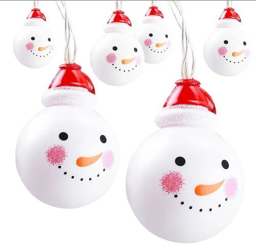 ACA Lighting Snowmen, warm white, 135 cm - Light Chain - Main image