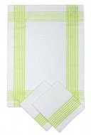 Dish Cloth Svitap Kuchyňská vaflová utěrka 50 × 70cm – bílá se zeleným pruhem - Utěrka