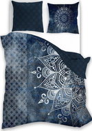 4sleep Povlečení satén 140 × 200 + 70 × 90 Mandala 001 granát - Bed Linen