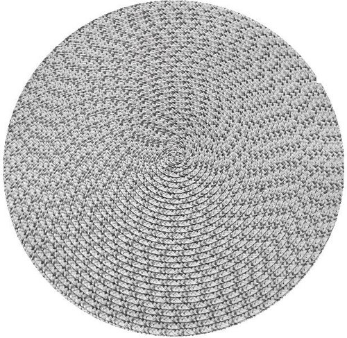 Jahu Round placemat 35 cm, grey - Placemat - Main image