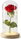 Bear Everlasting rose in glass, red