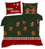 Christmas bed linen microsatin 140 × 200 + 70 × 80 - GINGER 02 - Bed Linen