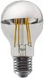 Diolamp LED Filament zrkadlová žiarovka A60 8 W/230 V/E27/2700 K/900 lm/180°/DIM strieborný vrchlík - LED žiarovka