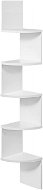 Dochtmann Falra szerelhető sarokpolc, fehér, 20 × 20 × 127,5 cm - Polc