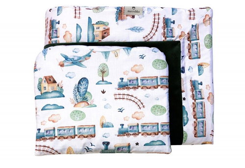 MACESHKA Crib Set Little Train - Crib Bedding - Main image