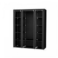 Ruhásszekrény DOCHTMANN szövetszekrény fekete 150 × 175 × 45 cm - Šatní skříň