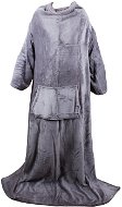 Ruhhy 22649 Fleecová deka s rukávy, šedá - Wearable Blanket