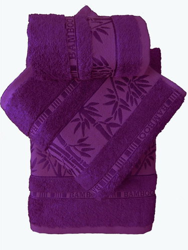 FORBYT Bamboo towel - 50 × 95 cm purple - Towel - Main image