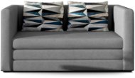 Nejlevnější nábytek Rozkládací pohovka Uviforme 02 s dekorativními polštáři, světle šedá látka - Pohovka