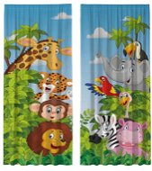 Hotové detské závesy 100 × 220 cm – safari - Záves