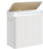 SONGMICS Bamboo laundry basket 150 l, white - Laundry Basket