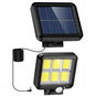 Verk Solární venkovní osvětlení 120 LED, pohybový senzor - LED reflektor