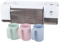 Verk Toothbrush and cup organiser with toothpaste dispenser - Toothbrush Holder