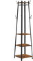 Coat Hanger VASAGLE Vintage clothes rack with shelves, black-brown 45 × 45 × 181 cm - Věšák