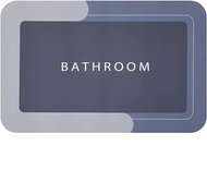 Pronett XJ5037 Podložka do koupelny, rychleschnoucí, 60 × 40 cm, šedá - Bath Mat