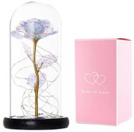 APT Věčná růže ve skle s LED podsvícením 19 cm × 9 cm - Dekorativní osvětlení