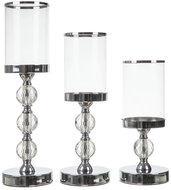 Ruhhy 22314 Set of candlesticks Glamour, 3 pcs silver - Candlestick
