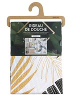 Dochtmann PVC shower curtain 180 × 180 cm, palm tree motif - Shower Curtain