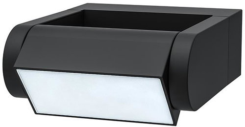 Solight Crotone 7 W, 450 lm, 3000 K, IP54, fekete - Fali lámpa - Fő fotó
