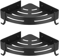 APT AG829 Rohová polička do koupelny 2 ks černá - Polička do koupelny