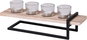 Candlestick DOCHTMANN Candlestick 40 × 12 × 13 cm for 4 candles, wood/glass/metal - Svícen