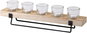 Candlestick DOCHTMANN Candlestick 46 × 9 × 7 cm for 5 candles, wood/glass/metal - Svícen