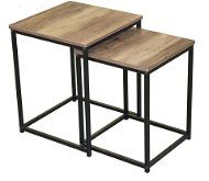 Kisasztal DOCHTMANN Joya Összecsukható asztal 40 × 40 × 50 cm, szögletes, 2 db - Odkládací stolek