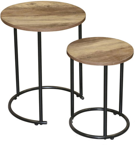 DOCHTMANN Joya Folding table 40 × 49 cm stackable round 2 pcs - Side Table - Main image
