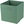 Box, storage, textile, green, 31 × 31 × 31 cm
