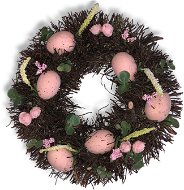 4DAVE Jarní věnec 30 cm s vajíčky - Velikonoční dekorace