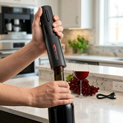 Verk Electric wine opener with LED light 23 cm × 4,8 cm - Corkscrew - Main image
