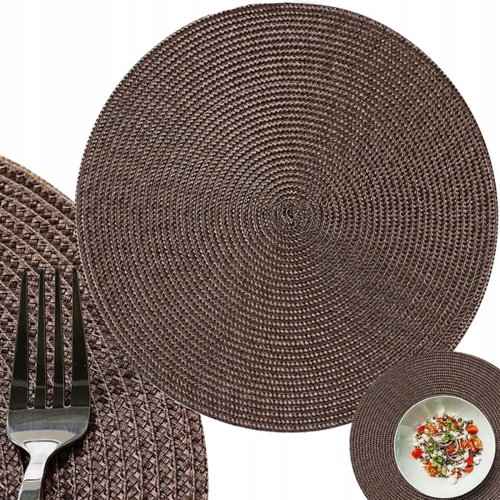 Verk Knitted round mat for kitchen table - diameter 38 cm - Placemat - Main image