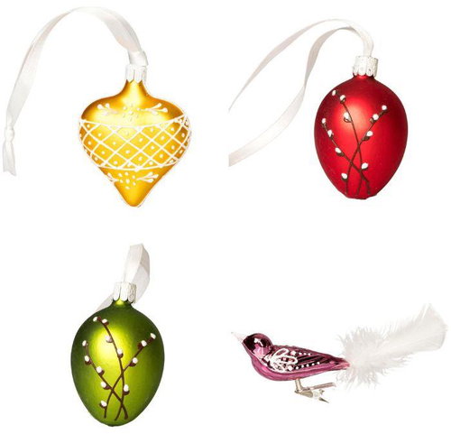 Koulier Glass spring set - Cats 2, 4 pcs - Easter Decoration - Main image