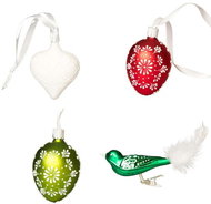 Koulier Glass spring ornaments - Folklore 1, 4 pcs - Easter Decoration