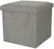 KIK KX4620 Stool with storage 38 × 38 cm, grey - Ottoman