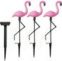 APT ZD50K Garten-Solarlampe Flamingo 3 Stück - Gartenbeleuchtung