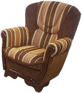 BELIANI křeslo VINTERBRO, sametové, modré, 169527 - Křeslo