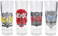 AC/DC: Logo - štamprle 4 kusy - Glass