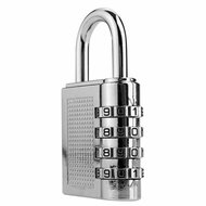 PRONETT XJ5138 Four-digit code padlock silver - Padlock