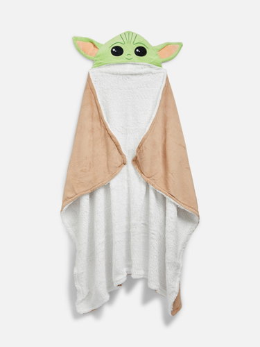 Half Moon Bay Hooded Blanket Baby Yoda Mandalorian, Star Wars - Blanket - Main image