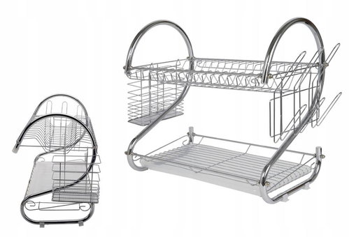 Verk Stainless steel two-tier dish drainer 38 × 50 × 24 cm - Draining Board - Main image