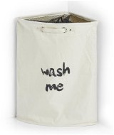 Zeller Rohový koš na špinavé prádlo z polyesteru, béžový, 34 × 34 × 56 cm - Koš na prádlo