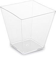 Wimex Fingerfood cup (PS) square clear 59 × 59 × 54 mm 100ml 50 pcs - Dessert Cup