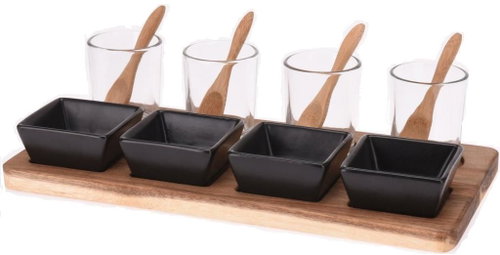 Koopman Serving bowls and glasses with tray 13 pcs - Serving Set - Main image